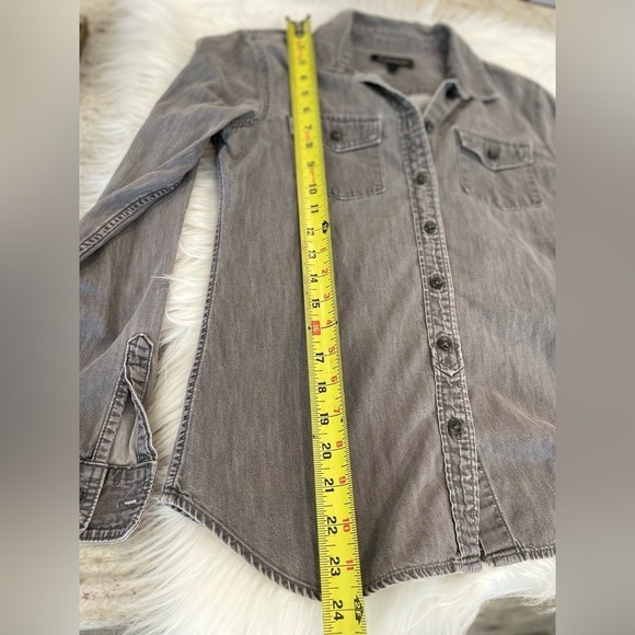 Banana Republic Grey Denim Shirt - size small - Picture 7 of 9